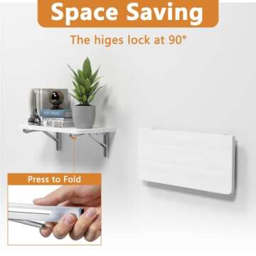 Durable 20-Inch Foldable Brackets for DIY Projects