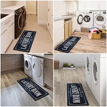Stylish Non Slip Laundry Runner Rug - ROMAMIGO 20x47