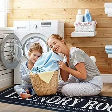 Stylish Non Slip Laundry Runner Rug - ROMAMIGO 20x47