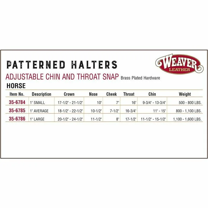 Weaver Leather Adjustable Nylon Horse Halter - Durable Design