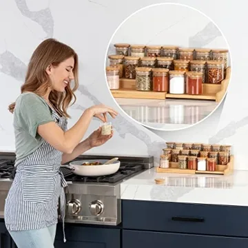 Bloomondo Glass Spice Jars with Labels: Stylish Pantry Storage