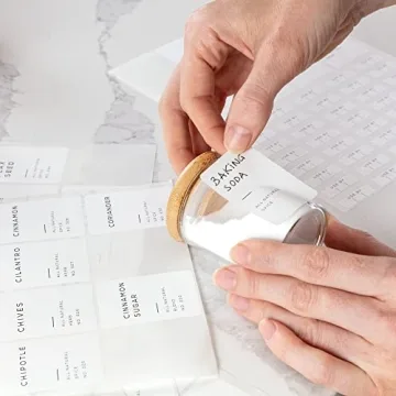 Bloomondo Glass Spice Jars with Labels: Stylish Pantry Storage