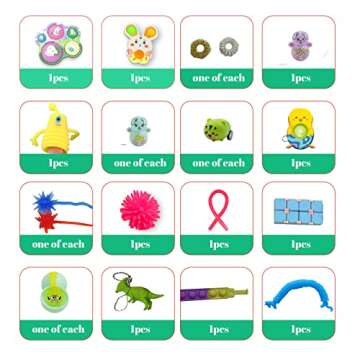 Fidget Toy Packs Sensory Fidget Toys Set for Boys, Girls, Kids, 25PCS Fidget Kit Box Figets Toys Sets Easter Basket Stuffers Easter Filler Gift Fidget Advent Calendars 2022 Toy for Kid