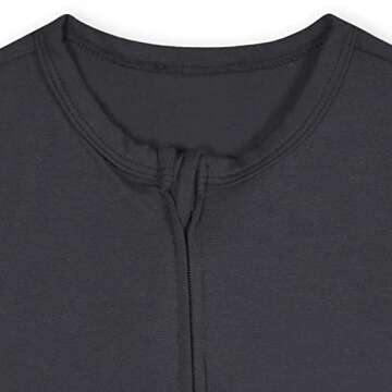 Gerber Unisex Baby Buttery-soft Short Sleeve With Viscose Made Eucalyptus Romper, Shadow, 3-6 Months US