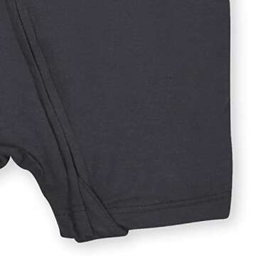 Gerber Unisex Baby Buttery-soft Short Sleeve With Viscose Made Eucalyptus Romper, Shadow, 3-6 Months US