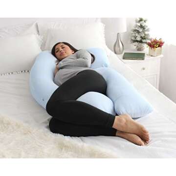 Pharmedoc Pregnancy Pillow for Ultimate Body Support