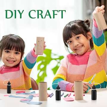 Zhehao 100 Pcs Needle Tip Glue Squeeze Bottles for Crafting