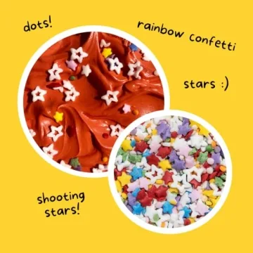 Vegan Rainbow Starfetti Natural Confetti Sprinkles 1LB
