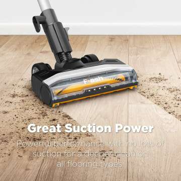 Eureka Flash Stick Vacuum - 15KPa Powerful and Lightweight