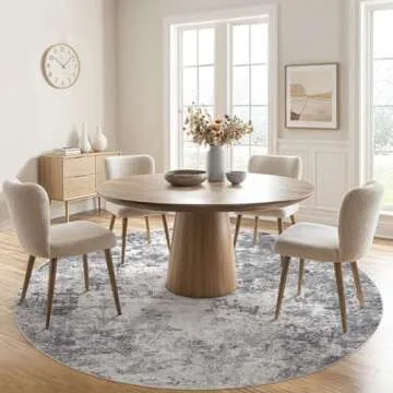 UERMEI Round Area Rug - Soft, Washable & Stylish