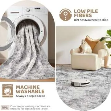 UERMEI Round Area Rug - Soft, Washable & Stylish