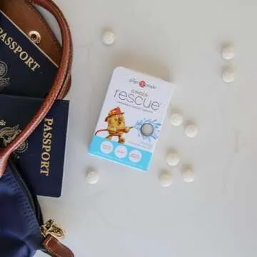 Ginger Rescue Chewable Tablets by The Ginger People – Drug Free Digestive Health, Chewable Tablets, Strong Ginger Flavor, 0.55 Oz, 24 Tablets, (Pack of 1)