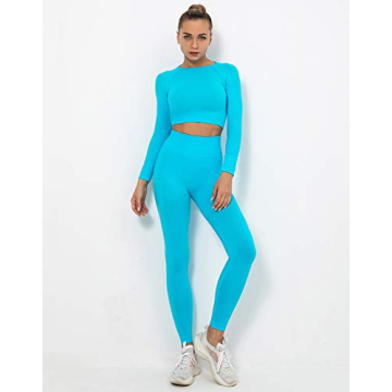 Stylish MANIFIQUE Seamless Cropped Top for Yoga & Gym