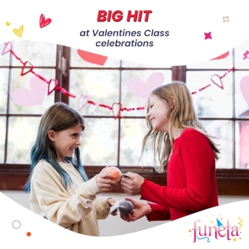 Funeta Sports Stress Balls with Valentine's Cards for Kids