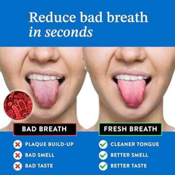 Mouthology Copper Tongue Scraper for Adults (2 Pack), Reduce Bad Breath, Metal Tongue Scraper, Tongu...