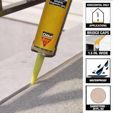 Sikaflex Self Leveling Sealant, Sandstone, Polyurethane with an Accelerated Curing Capacity for Seal...