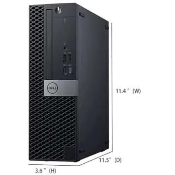 Dell Optiplex 7050 SFF PC Desktop Computer PC Setup, 24" FHD Monitor, Intel Core i7-6700 3.4GHz Up to 4.0GHz, 16GB RAM, 512GB SSD, Keyboard, Mouse, USB WiFi+BT, DP Cable, Win 10 Pro(Renewed)
