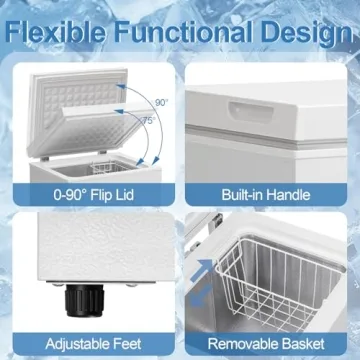 Compact Erivess 2.0 Cu.Ft Mini Freezer - Ideal for Small Spaces