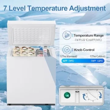 Compact Erivess 2.0 Cu.Ft Mini Freezer - Ideal for Small Spaces