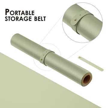 Cork Desk Mat - Dual-Sided Desk Pad for Office and Home - Desk Organization and Accessories - Ideal for Large Mouse Pad and Desk Mats on Top of Desks(Light Green,31.5"x 15.7")