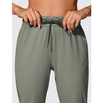 CRZ YOGA 4-Way Stretch Joggers for Women Grey Sage