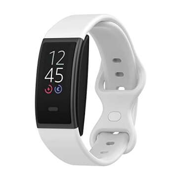 BabyValley Watch Bands Compatible for Amazon Halo View Bands Soft Sport Adjustable Wristbands Strap Replacement Bands for Amazon Halo View for Women&Men (Small, white+red+black)