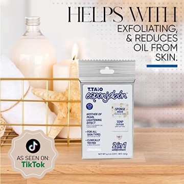 T. Taio Mother of Pearl Soap Sponge for Flawless Skin