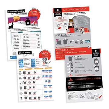 Mealthy MultiPot 2.0 6 Quart 9-in-1 Electric Pressure Cooker Slow Cooking with Programmable LCD Display, Self Sealing Lid, Accessories, and Utensils