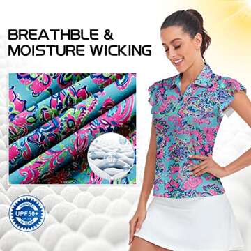 Women's Casual Petal Short Sleeve Work Office Blouse Top