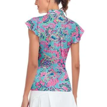 Women's Casual Petal Short Sleeve Work Office Blouse Top