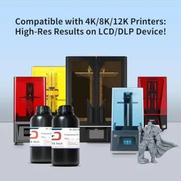 Siraya Tech Fast ABS-Like 3D Printer Resin 405nm UV-Curing Non-Brittle High Precision 3D Printing Liquid Standard Photopolymer Resin for LCD DLP 3D Printing(Grey, 1kg)