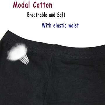 FreeNFond Girls Dance Shorts - 6 Pack Black Biker Shorts for Sports