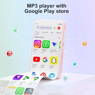 Oilsky 80GB MP3 Player with Android(Pink)