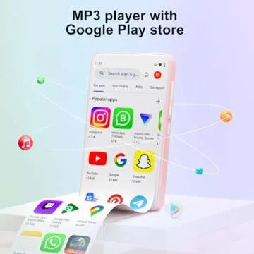 Oilsky 80GB MP3 Player with Android(Pink)