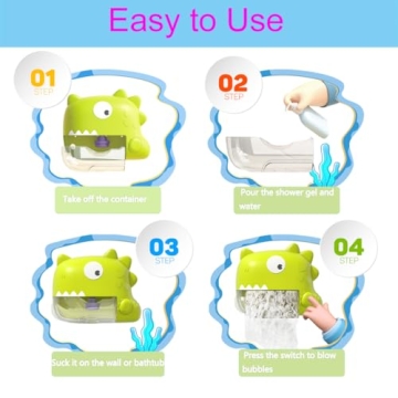 Dinosaur Bubble Bath Machine with Music for Kids Ages 1-8