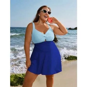 Buy Hanna Nikole Plus Size Bidy Swimdress Style