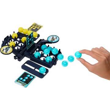 Mattel Games Bounce-Off Duel 2-Player Game for Kids, Teens, Families & Adults, Slam The Paddles & Balls Pop Out with Challenge Cards