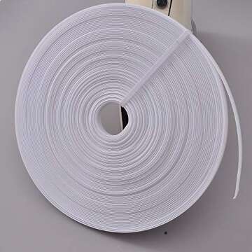 50 Yards Polyester Boning for Sewing - Sew-Through Low Density Boning for Corsets, Nursing Caps, Bri...