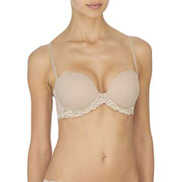Natori Women's Feathers Strapless Plunge Multiway, Cafe, 34D