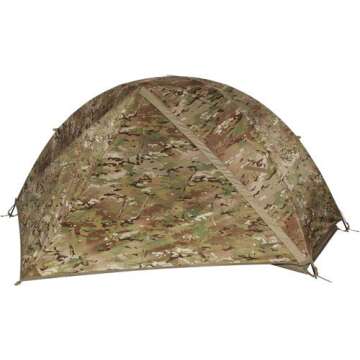 Lightweight 1-Person Combat Bivy Tent with Rainfly