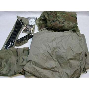 Lightweight 1-Person Combat Bivy Tent with Rainfly