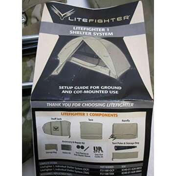 Lightweight 1-Person Combat Bivy Tent with Rainfly