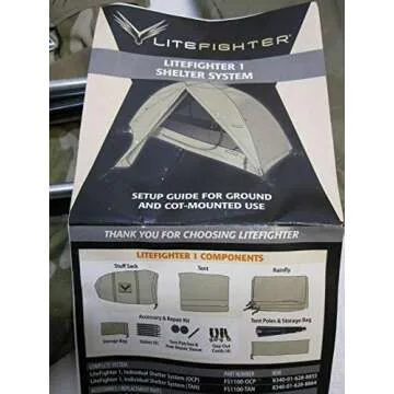 Lightweight 1-Person Combat Bivy Tent with Rainfly