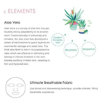 Aloe Vera Soothing Facial Mask for Sensitive Skin