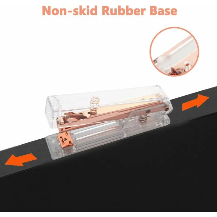 Rose Gold Acrylic Stapler with 1000 Staples Included