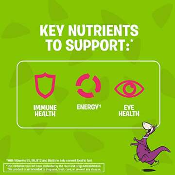 Flintstones Chewable Kids Vitamins with Iron, Multivitamin for Kids & Toddlers with Vitamin D, Vitamin C & more, 60 Count (Pack of 1)