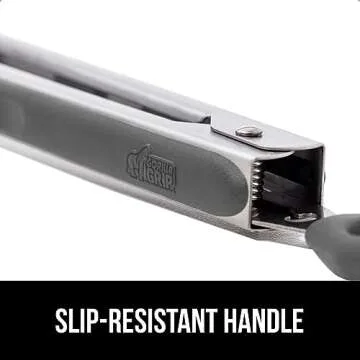 GORILLA GRIP Full-Size Kitchen Tongs Set for Easy Cooking