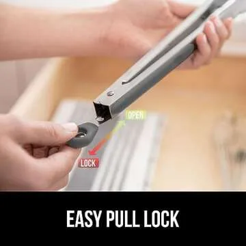 GORILLA GRIP Full-Size Kitchen Tongs Set for Easy Cooking