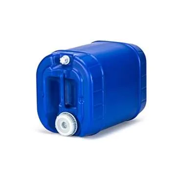 Emergency Water Storage 5 Gallon Water Tank - BPA-Free, Food Grade, Portable, Stackable, Easy Fill - Survival Supply Water Container (20 Gallons (4 Tanks))