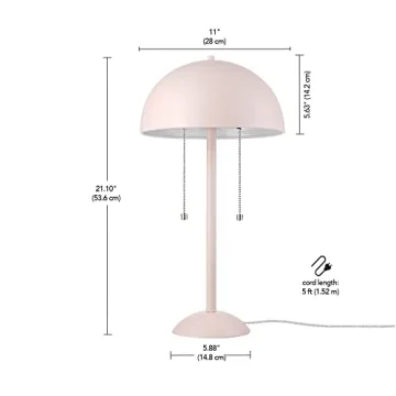 Elegant Globe Electric Luna 21" 2-Light Table Lamp